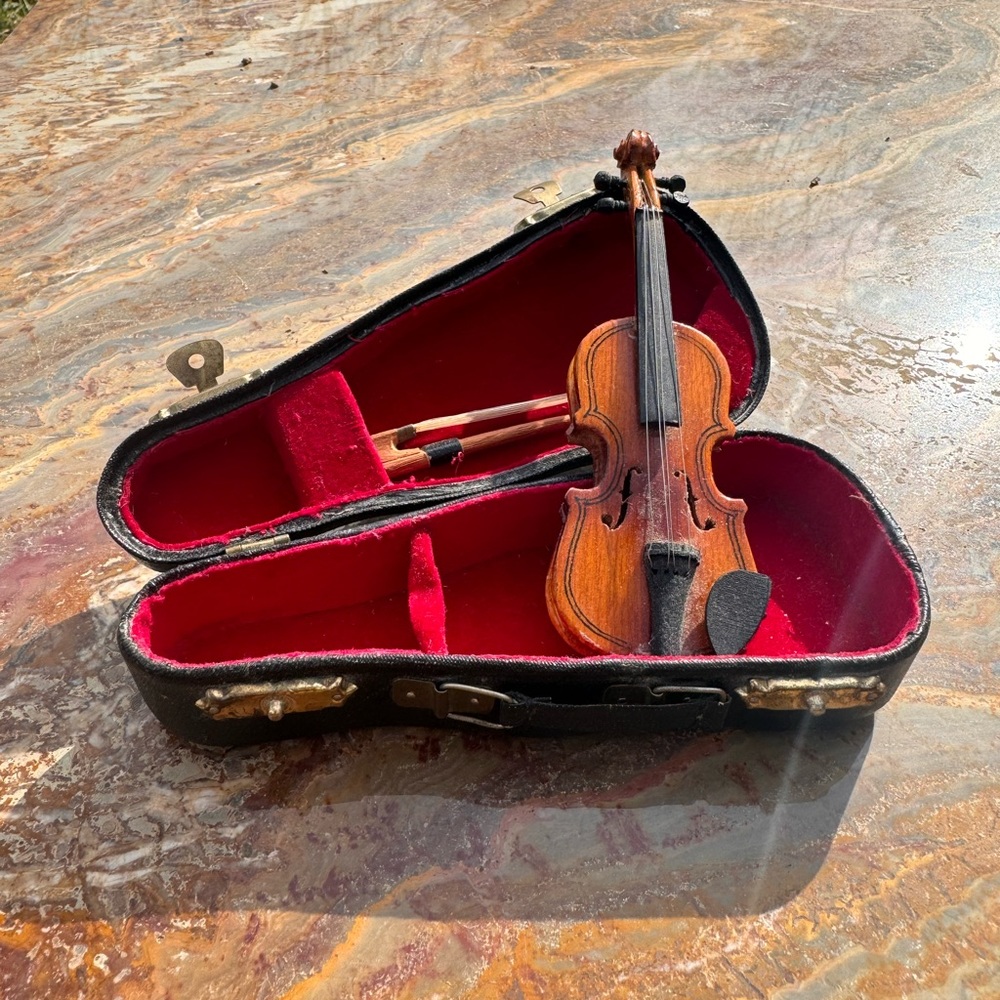 REALISTIC MINITURE VIOLIN AND CASE Host Pick!🎉 - Picture 12 of 12
